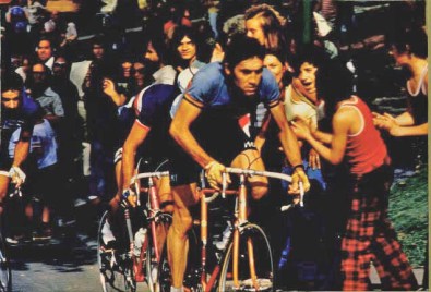 Eddy Merckx on Mount Royal Montreal Canada 1974 World Championship Road Race